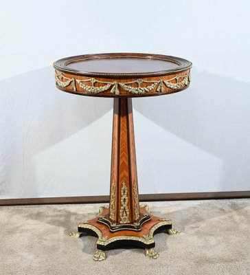 Mid-19th Century Napoleon III Restoration Pedestal Table in Precious Wood-RVK-1800279