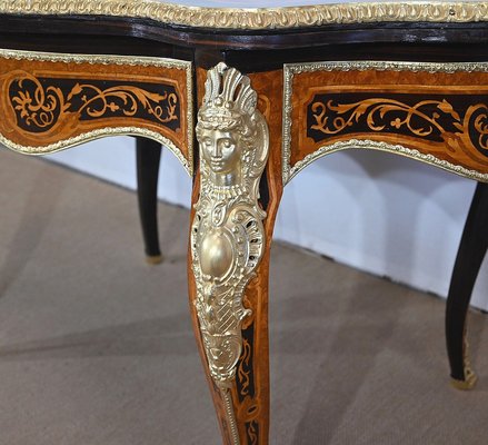 Mid 19th Century Napoleon III Violonée Table in Precious Wood-RVK-1328928