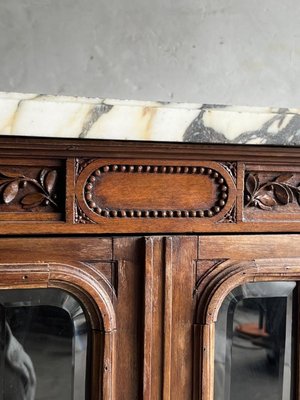 Mid-19th Century Renaissance Revival Oak Cabinet-PDG-1999476