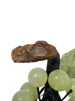 Mid-20th Century Chinese Carved Jade and Stone Grape Cluster-UCH-1426013