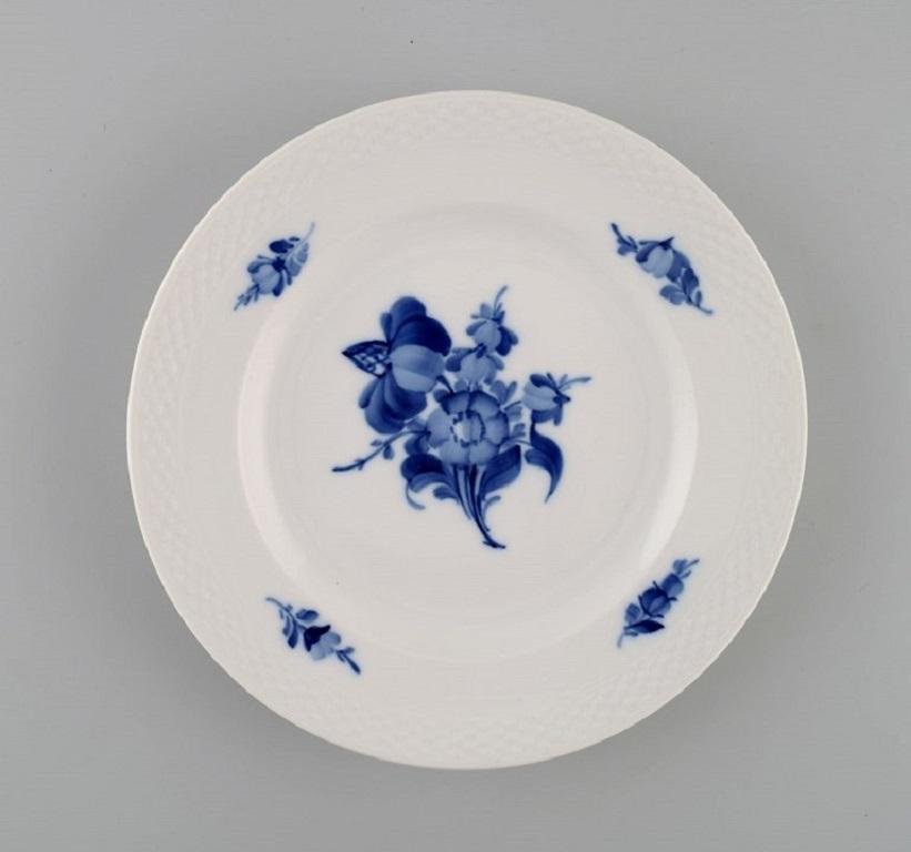 Mid-20th Century Copenhagen Blue Flower Braided Plates, Set of 11