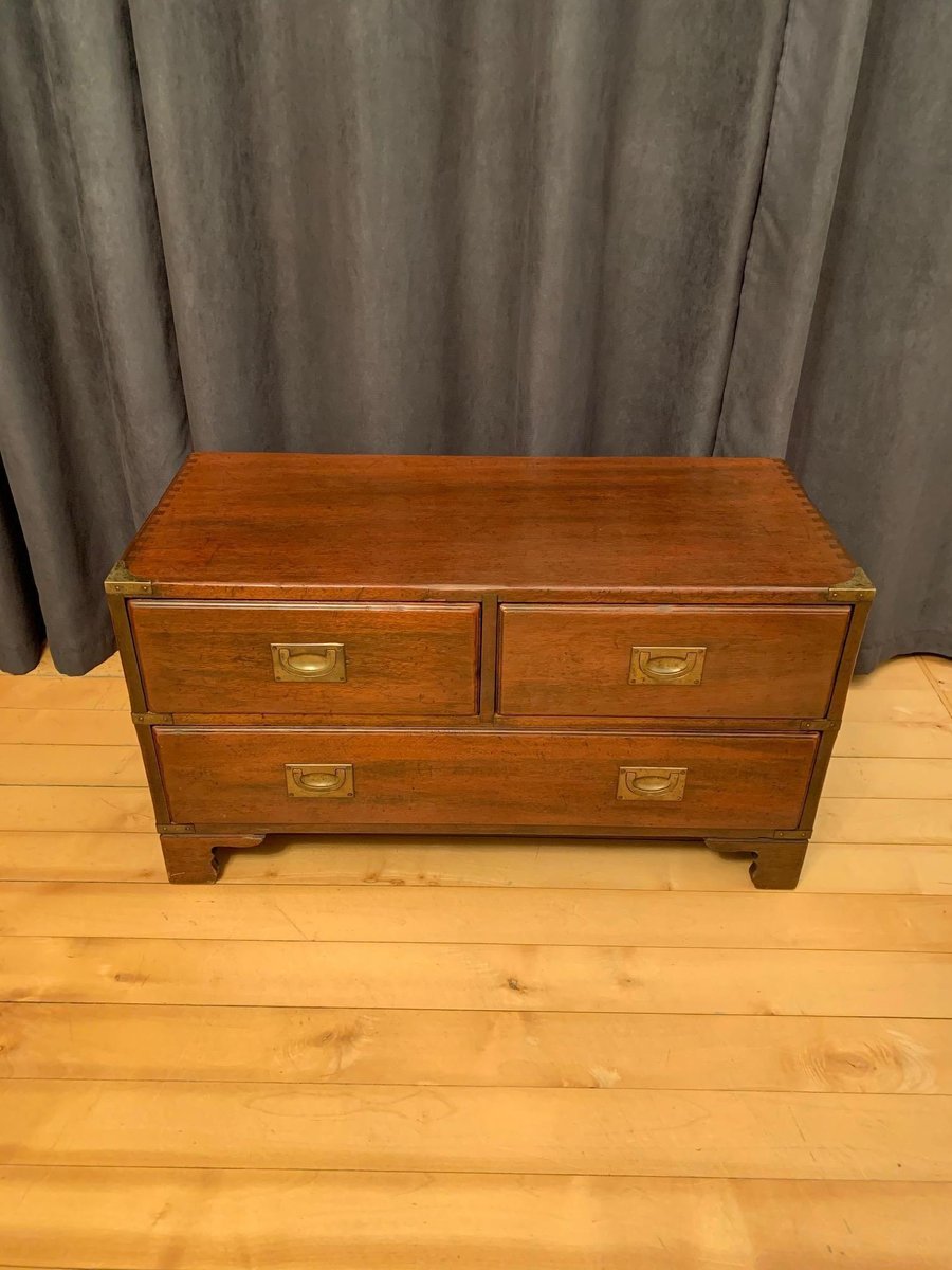 Mid-20th Century English Officers Commode by Reh Kennedy for Harrods London