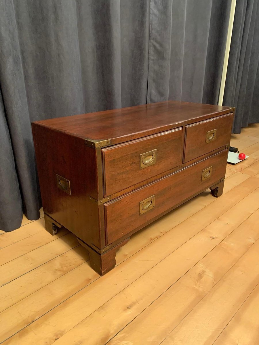 Mid-20th Century English Officers Commode by Reh Kennedy for Harrods London