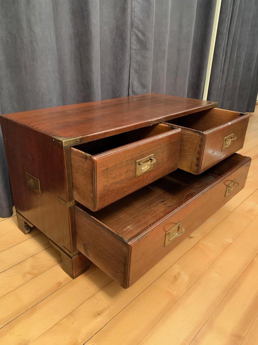 Mid-20th Century English Officers Commode by Reh Kennedy for Harrods London