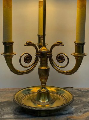 Mid 20th Century French Brass Bouillotte Lamp-UCH-1803461