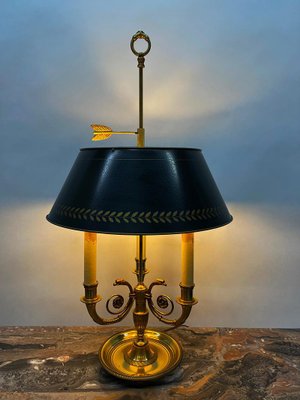 Mid 20th Century French Brass Bouillotte Lamp-UCH-1803461