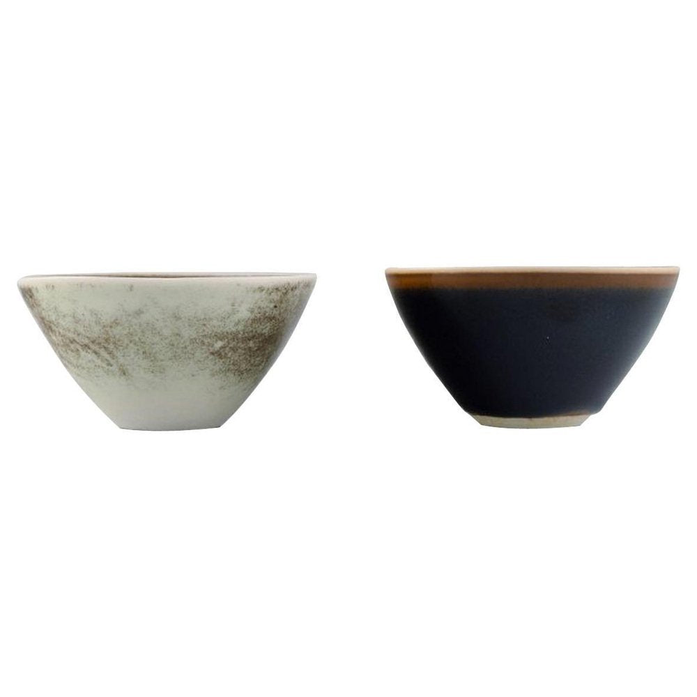 Mid-20th Century Glazed Ceramic Bowls from Rörstrand, Set of 2