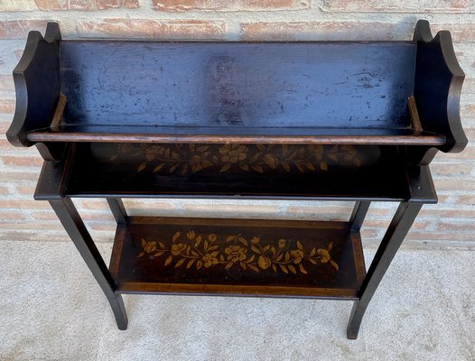 Mid 20th Century Modernist French Wooden Magazine Rack with Marquetry, 1950s-NOU-1730370