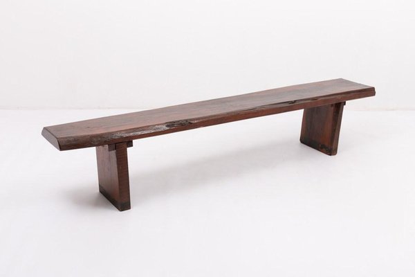 Mid-20th Century Varnished Wood Bench-KMC-1743255