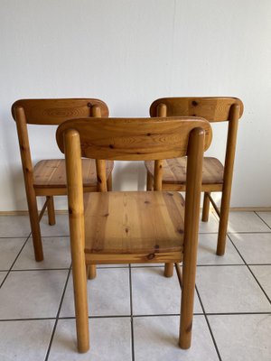 Mid-Centency Kiefernholz Chairs attributed to Rainer Daumiller 70s, Set of 3-HKY-1719548