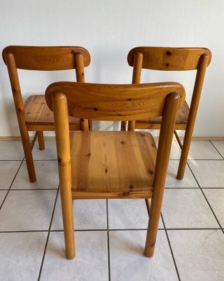 Mid-Centency Kiefernholz Chairs attributed to Rainer Daumiller 70s, Set of 3-HKY-1719548