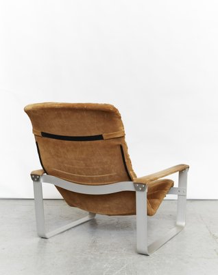 Mid-Center Pulkka Lounge Chair & Ottoman by Ilmari Lappalainen for Asko, 1968, Set of 2-XE-1760075