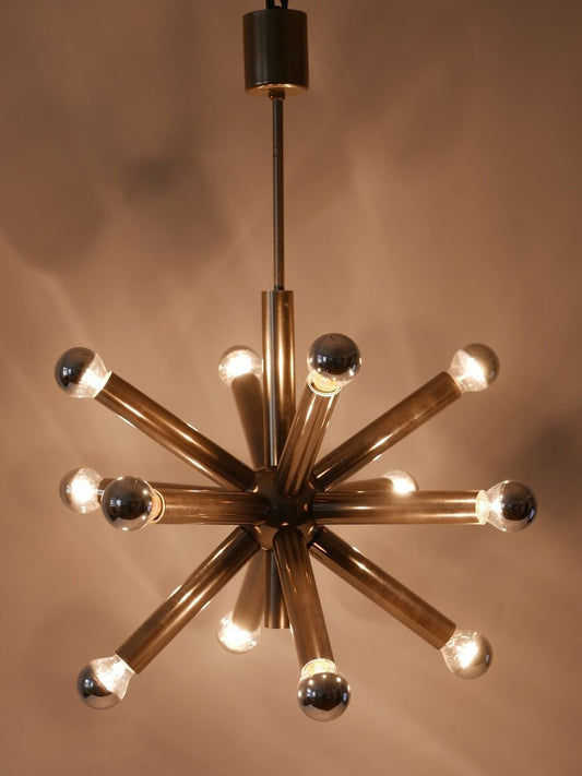 Mid-Century 12-Armed Sputnik Chandelier, 1960s, Germany