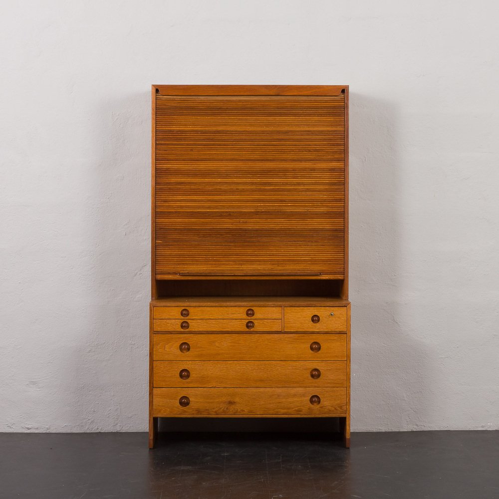 Mid-Century 2-Part Oak Bookcase by Hans Wegner for Ry Møbler, Denmark, 1950s