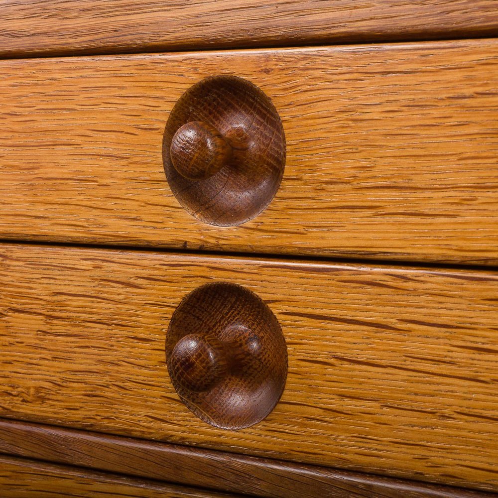 Mid-Century 2-Part Oak Bookcase by Hans Wegner for Ry Møbler, Denmark, 1950s