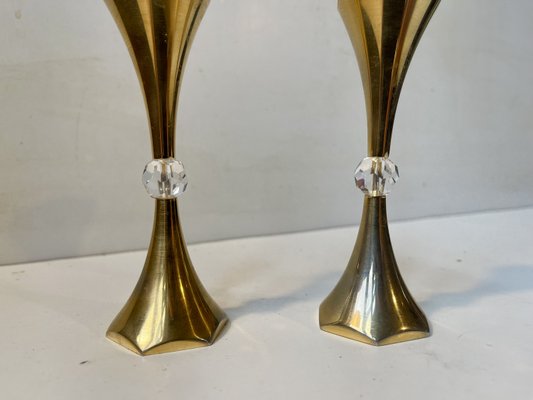 Mid-Century 24 Carat Gold Plated Candleholders by Hugo Asmussen, 1960s, Set of 2-LCR-2027893