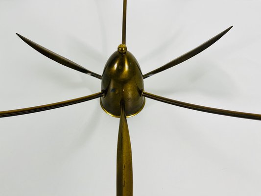 Mid-Century 3-Arm Sputnik Chandelier in Brass, 1960s-PUK-1320935