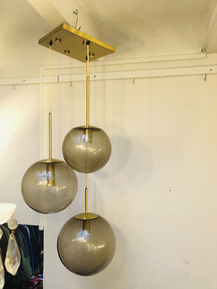 Mid-Century 3-Ball Ceiling Light from Peill & Putzler, 1960s