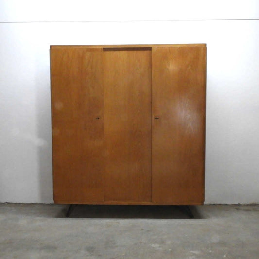 Mid-Century 3-Door Wardrobe