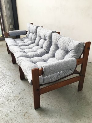 Mid-Century 3-Seater Rosewood Sofa-GGK-775518