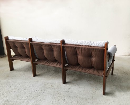 Mid-Century 3-Seater Rosewood Sofa-GGK-775518