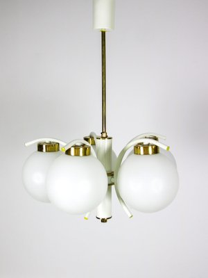 Mid-Century 5 Arms Brass Chandelier by Emi-HGJ-1187920