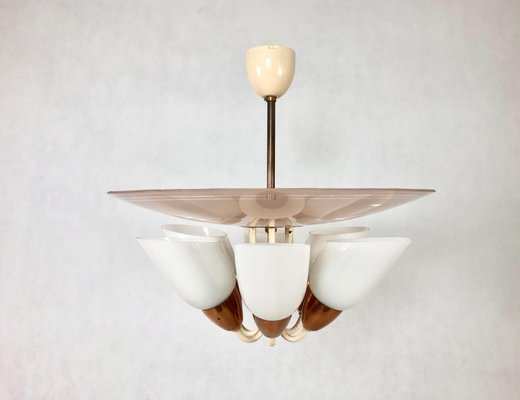 Mid-Century 6-Arm Chandelier from Drukov, 1960s-ZCY-1375583