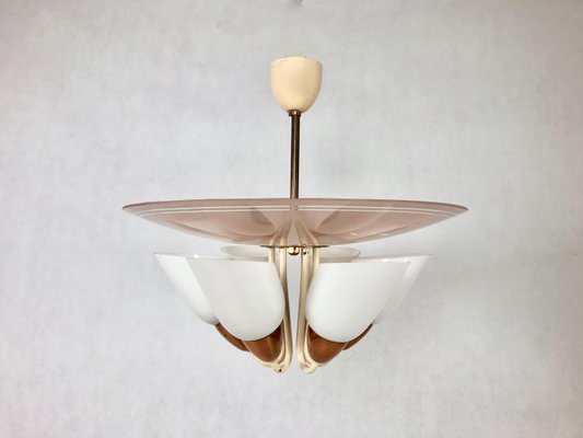 Mid-Century 6-Arm Chandelier from Drukov, 1960s-ZCY-1375583