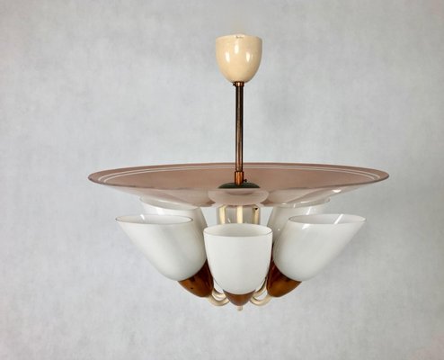 Mid-Century 6-Arm Chandelier from Drukov, 1960s-ZCY-1375583