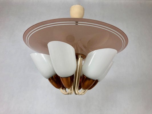 Mid-Century 6-Arm Chandelier from Drukov, 1960s-ZCY-1375583