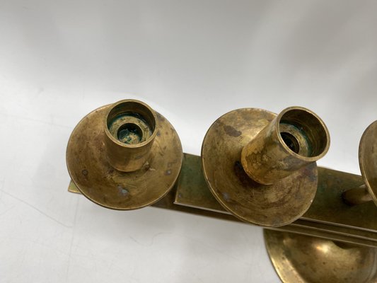 Mid-Century 7-Armed Candleholder in Brass from Dantorp Desing, Denmark, 1960s-CZ-1773405