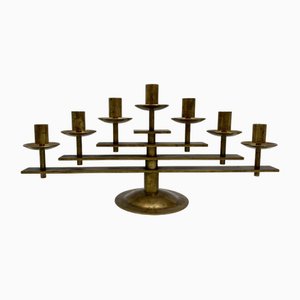 Mid-Century 7-Armed Candleholder in Brass from Dantorp Desing, Denmark, 1960s-CZ-1773405