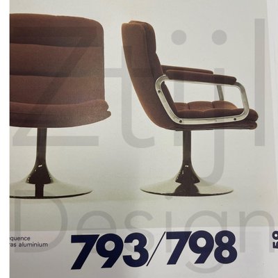 Mid-Century 798 Swivel Chair by Geoffrey Harcourt for Artifort, 1960s-ZT-1027444