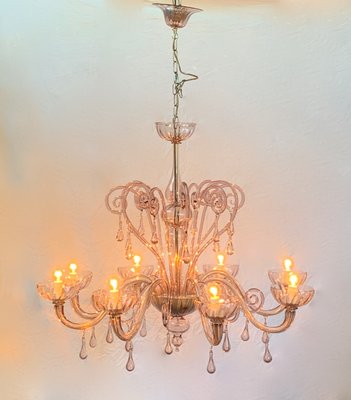 Mid-Century 8-Arm Chandelier from Cesare Toso, 1960s-XQC-791989