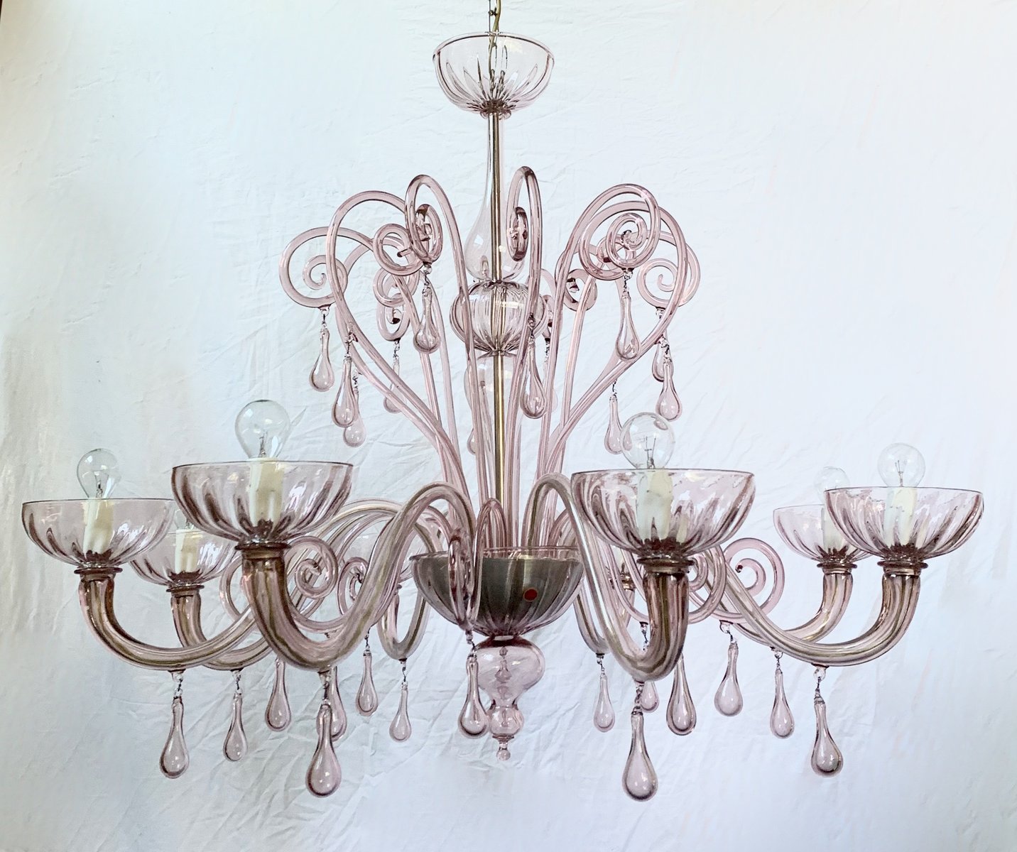 Mid-Century 8-Arm Chandelier from Cesare Toso, 1960s