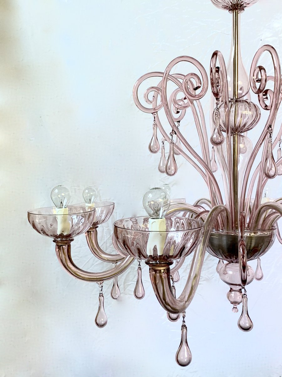 Mid-Century 8-Arm Chandelier from Cesare Toso, 1960s