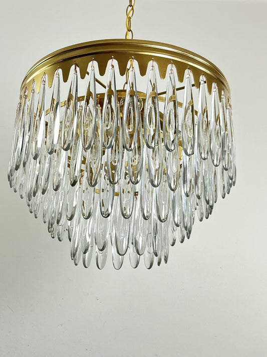 Mid-Century 9-Light Murano Glass Chandelier, 1960s