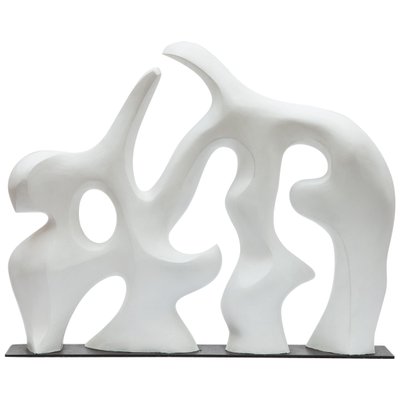 Mid-Century Abstract White Sculpture, 1980s-KL-703759