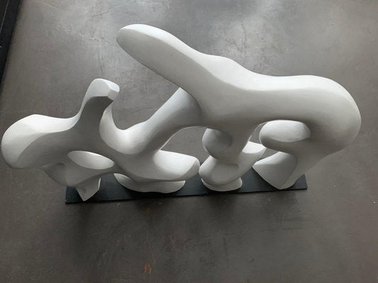 Mid-Century Abstract White Sculpture, 1980s-KL-703759