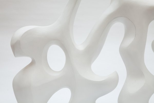 Mid-Century Abstract White Sculpture, 1980s-KL-703759