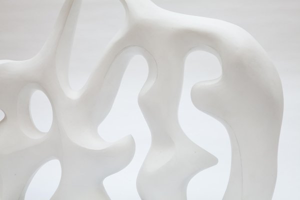 Mid-Century Abstract White Sculpture, 1980s-KL-703759