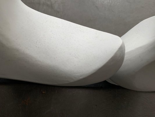 Mid-Century Abstract White Sculpture, 1980s-KL-703759