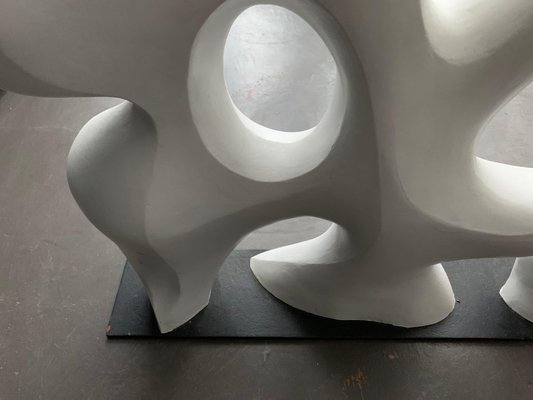 Mid-Century Abstract White Sculpture, 1980s-KL-703759