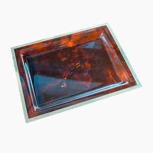 Mid-Century Acrylic and Metal Tray from Christian Dior, 1970s-KNM-2033436