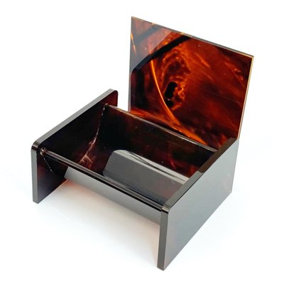 Mid-Century Acrylic Glass & Brass Jewelry Box by Christian Dior, 1970