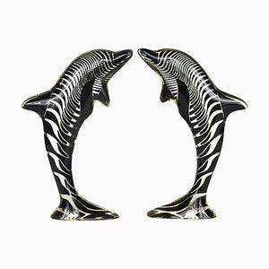 Mid-Century Acrylic Glass Dolphins by Abraham Palatnik, Set of 2-RY-716436