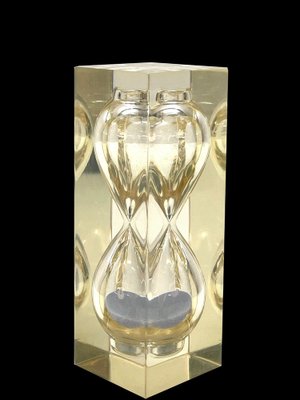 Mid-Century Acrylic Glass Hourglass Sculpture, 1970-JDR-1126353