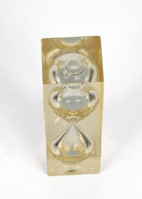 Mid-Century Acrylic Glass Hourglass Sculpture, 1970-JDR-1126353