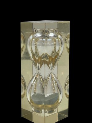 Mid-Century Acrylic Glass Hourglass Sculpture, 1970-JDR-1126353