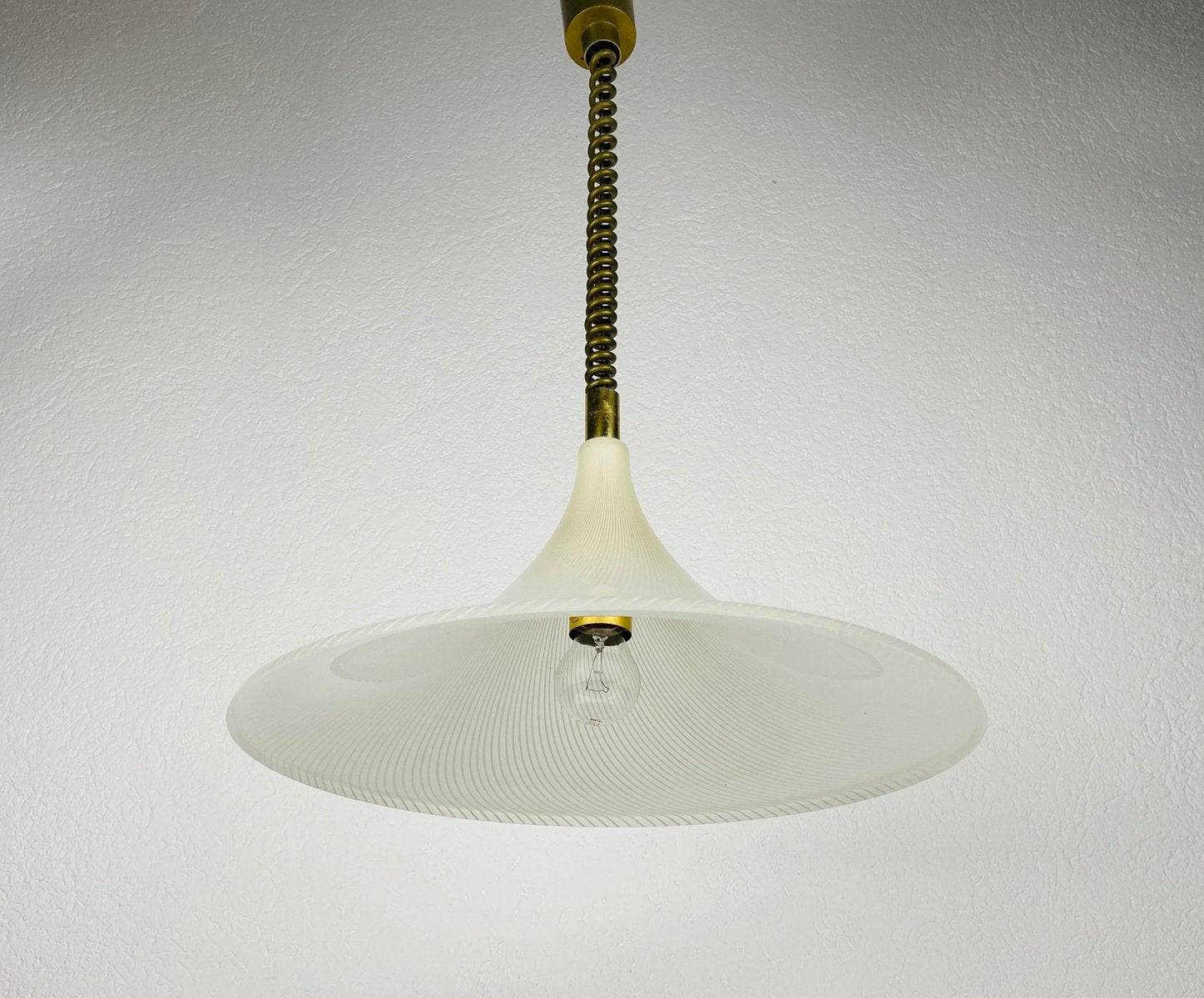 Mid-Century Acrylic Glass Pendant Lamp, 1960s